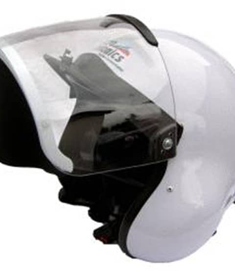 Microavionics Helmet with visor & neoprene chinguard